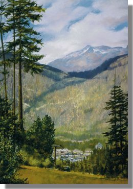 Up and Down at Whistler - commissioned art - Click for larger image in a new window